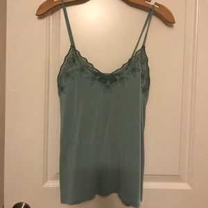 American Eagle lace cutout cami
